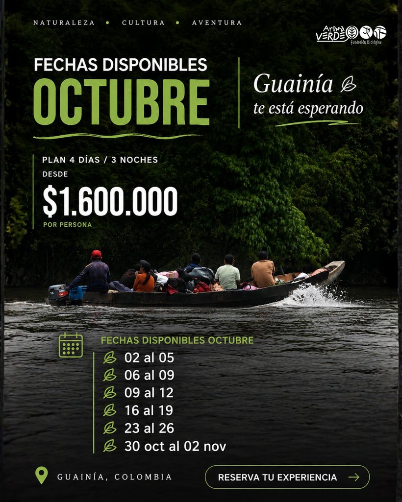 Fechas disponibles octubre: 02-05, 06-09, 09-12, 16-19, 23-26, 30 oct-02 nov