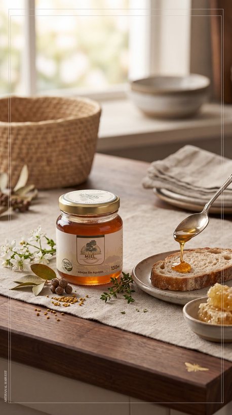 Miel de la Flor — abejas sin aguijón, 100% natural