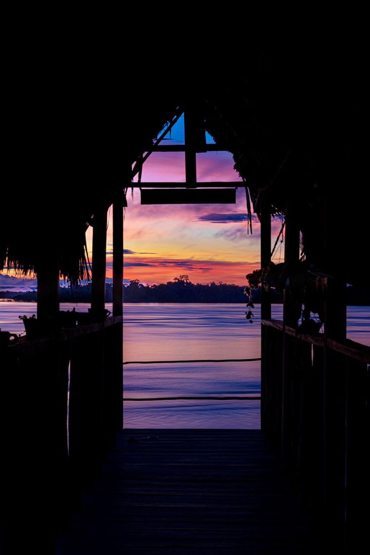 Atardecer en el muelle